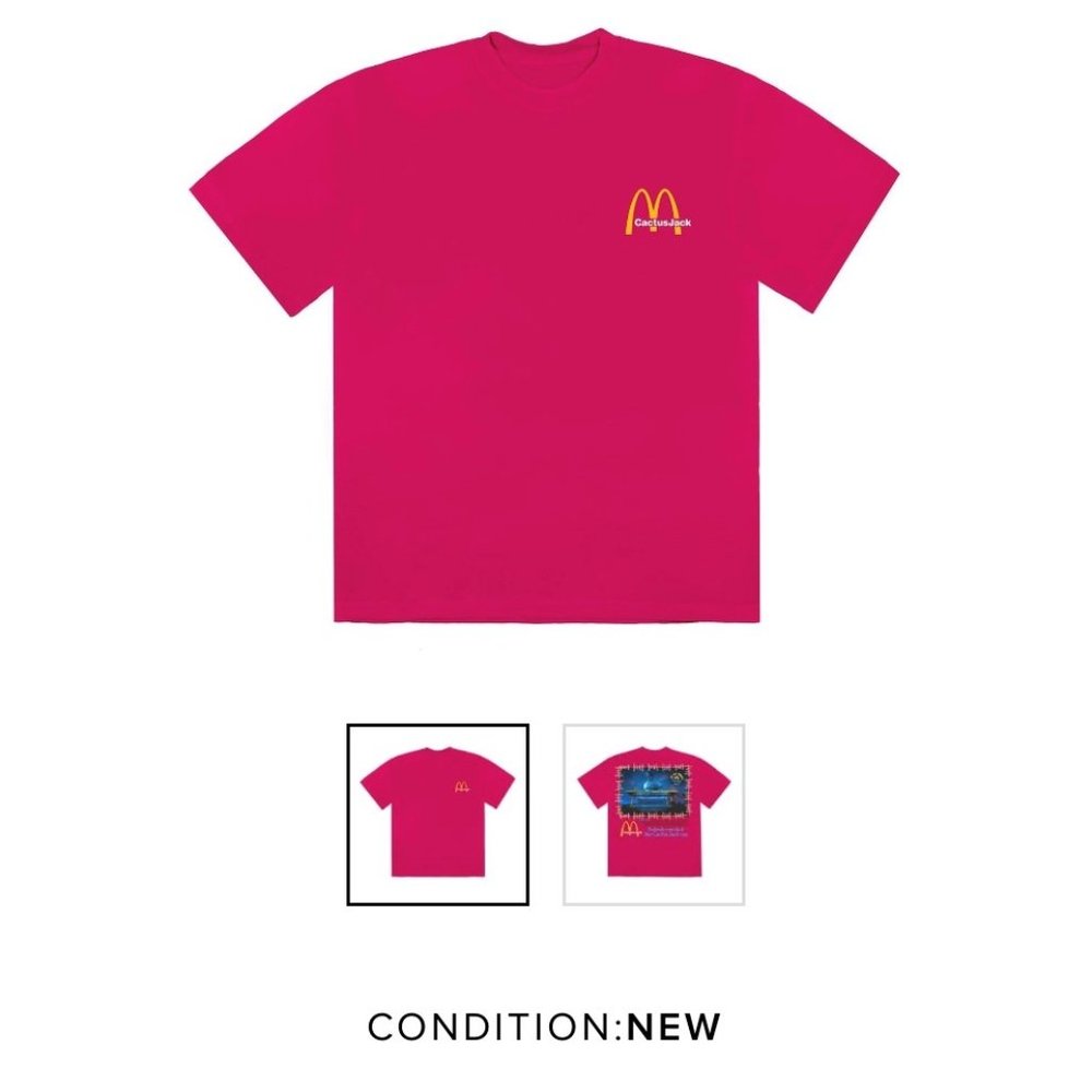 Travis Scott / McDonalds Cactus Jack Shirt, L, NWT